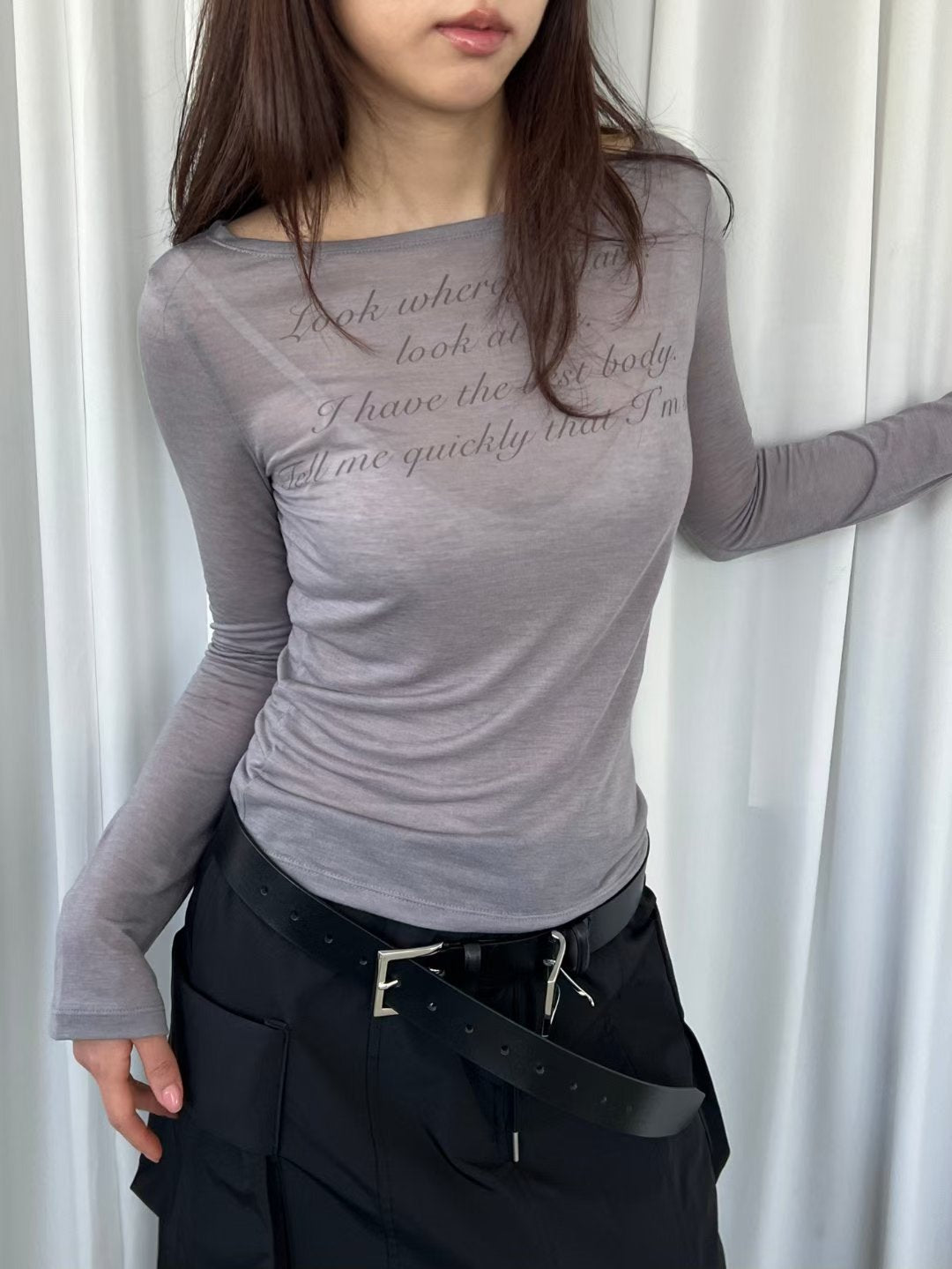 See though brandy top