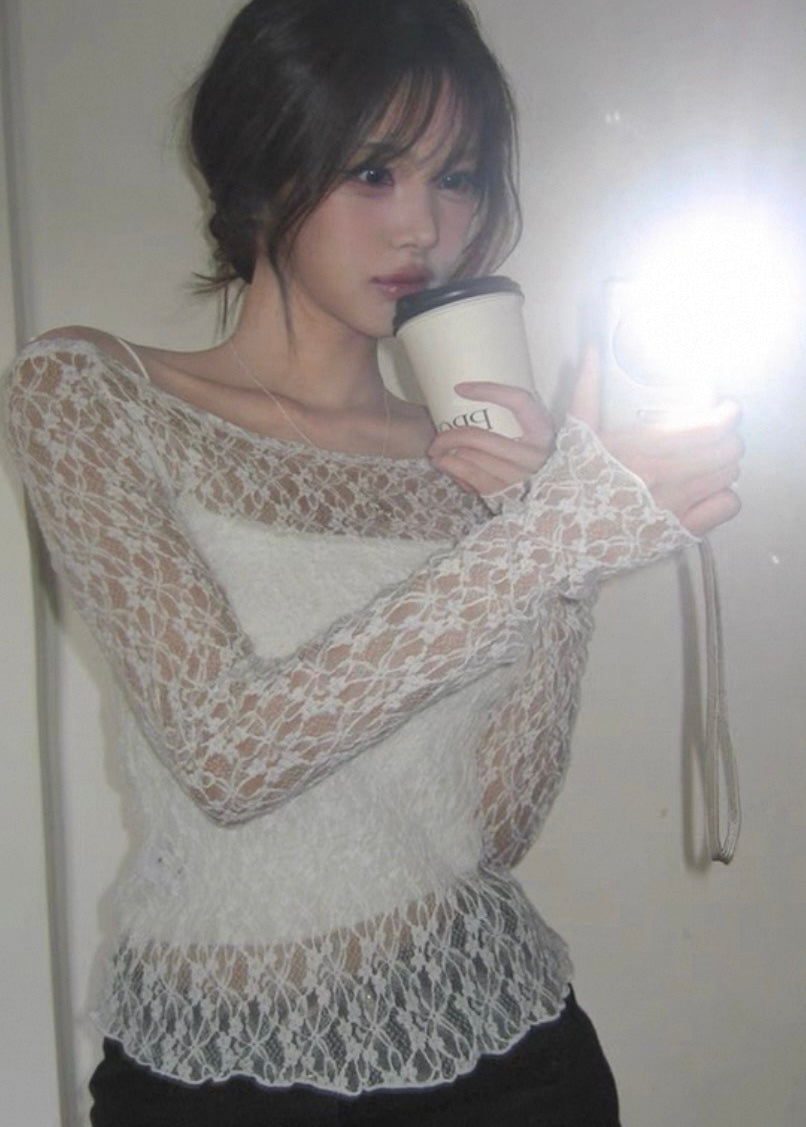 Lace top set