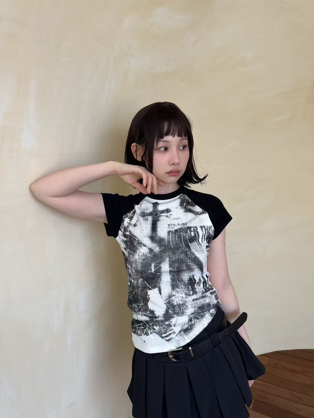 Rock crop tee