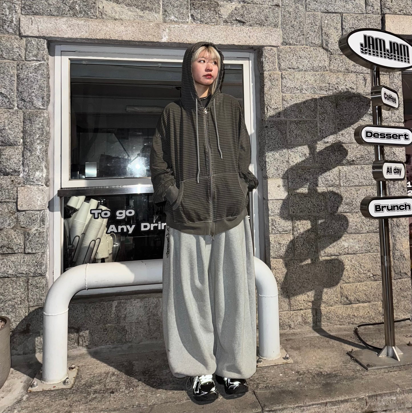 Unisex striped jacket