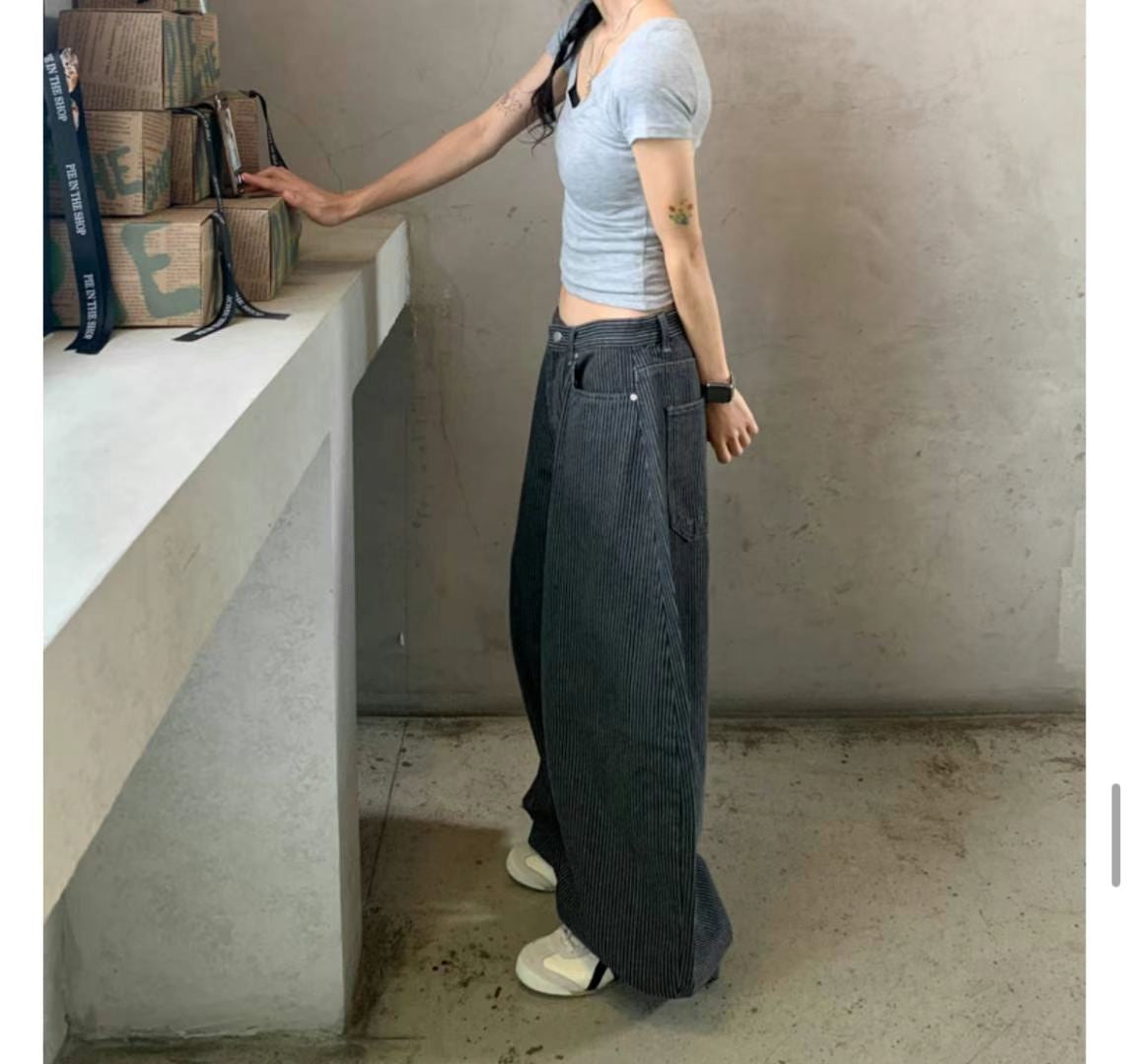Unisex perfect striped pants