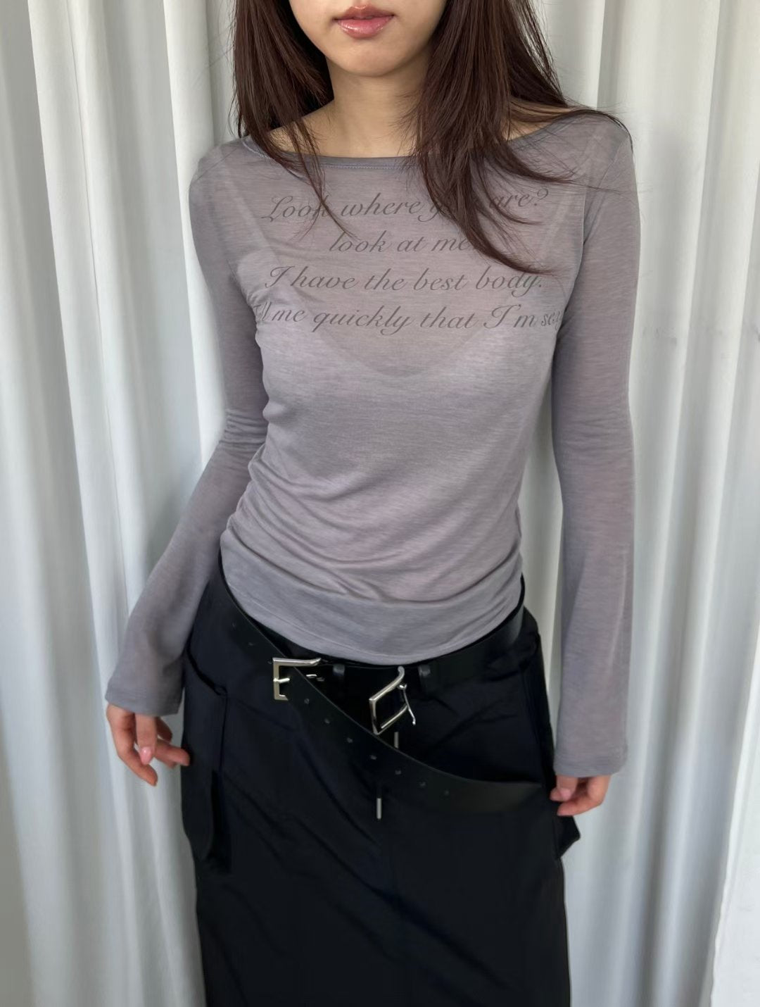 See though brandy top