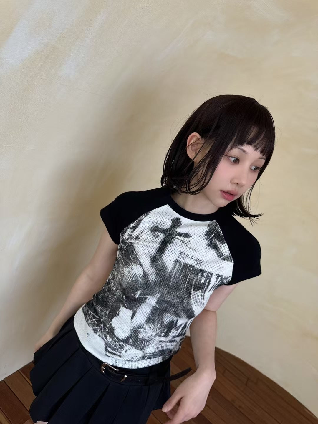Rock crop tee
