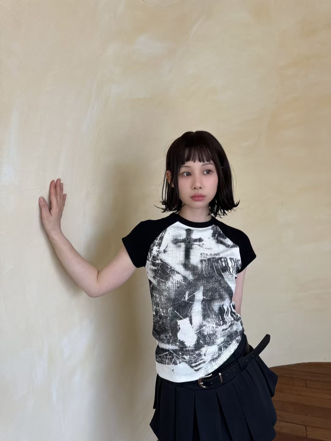 Rock crop tee