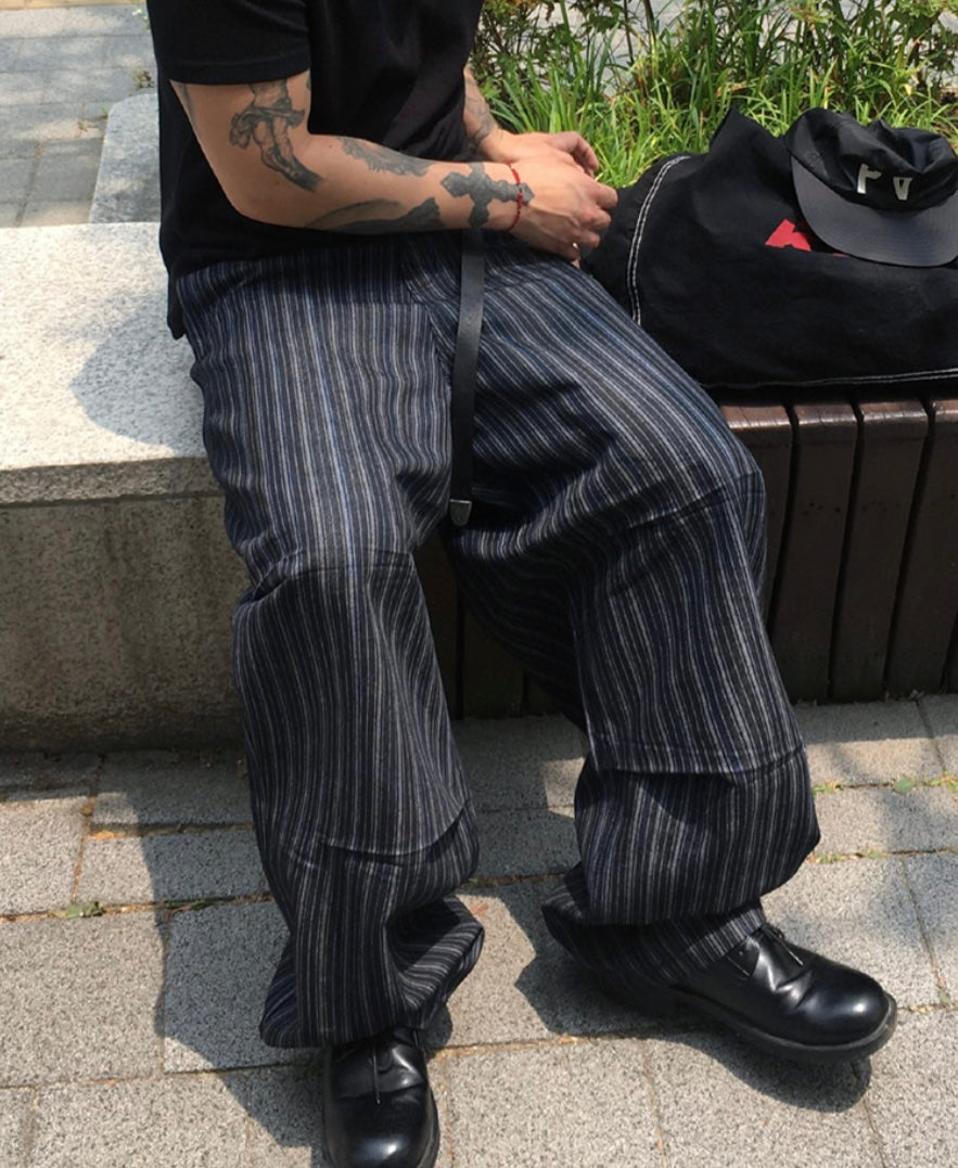 Unisex striped pants