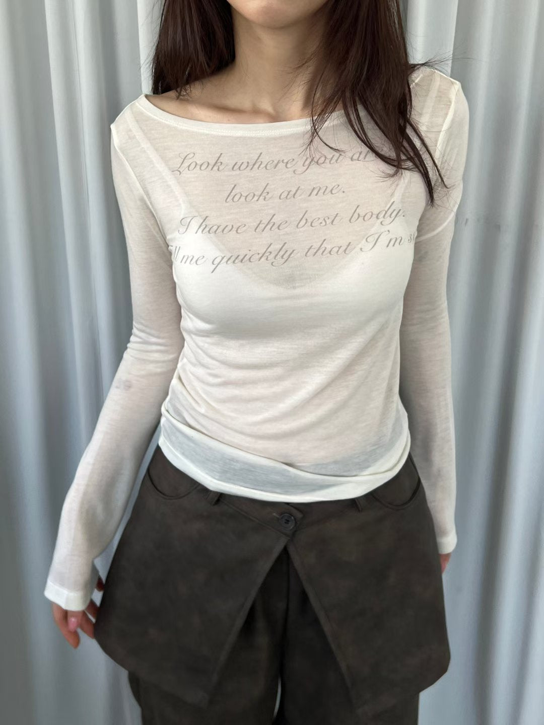 See though brandy top