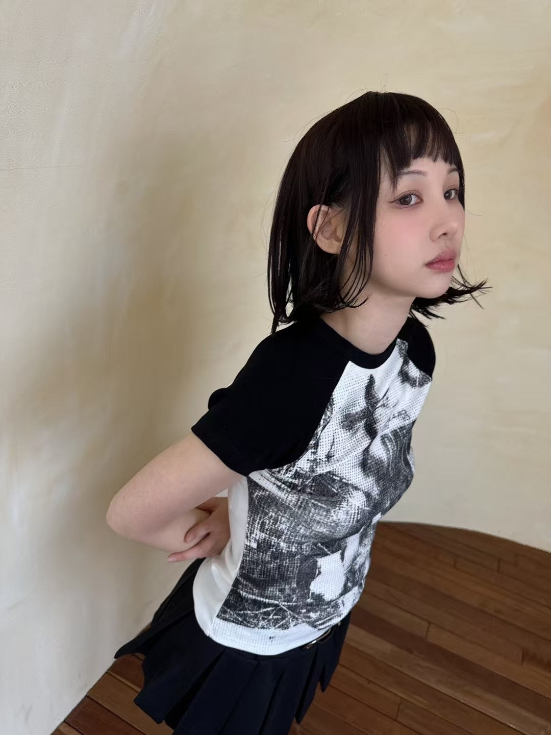 Rock crop tee