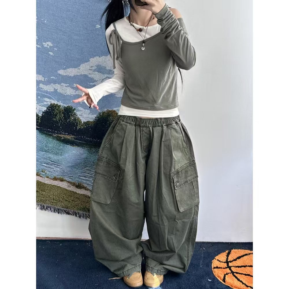 Unisex vintage leng pants