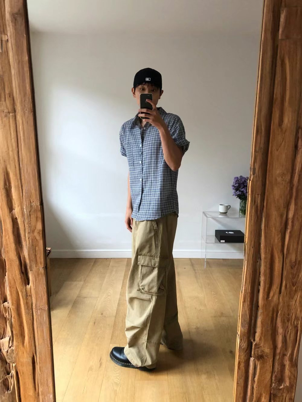 Unisex Special washed cargo pants