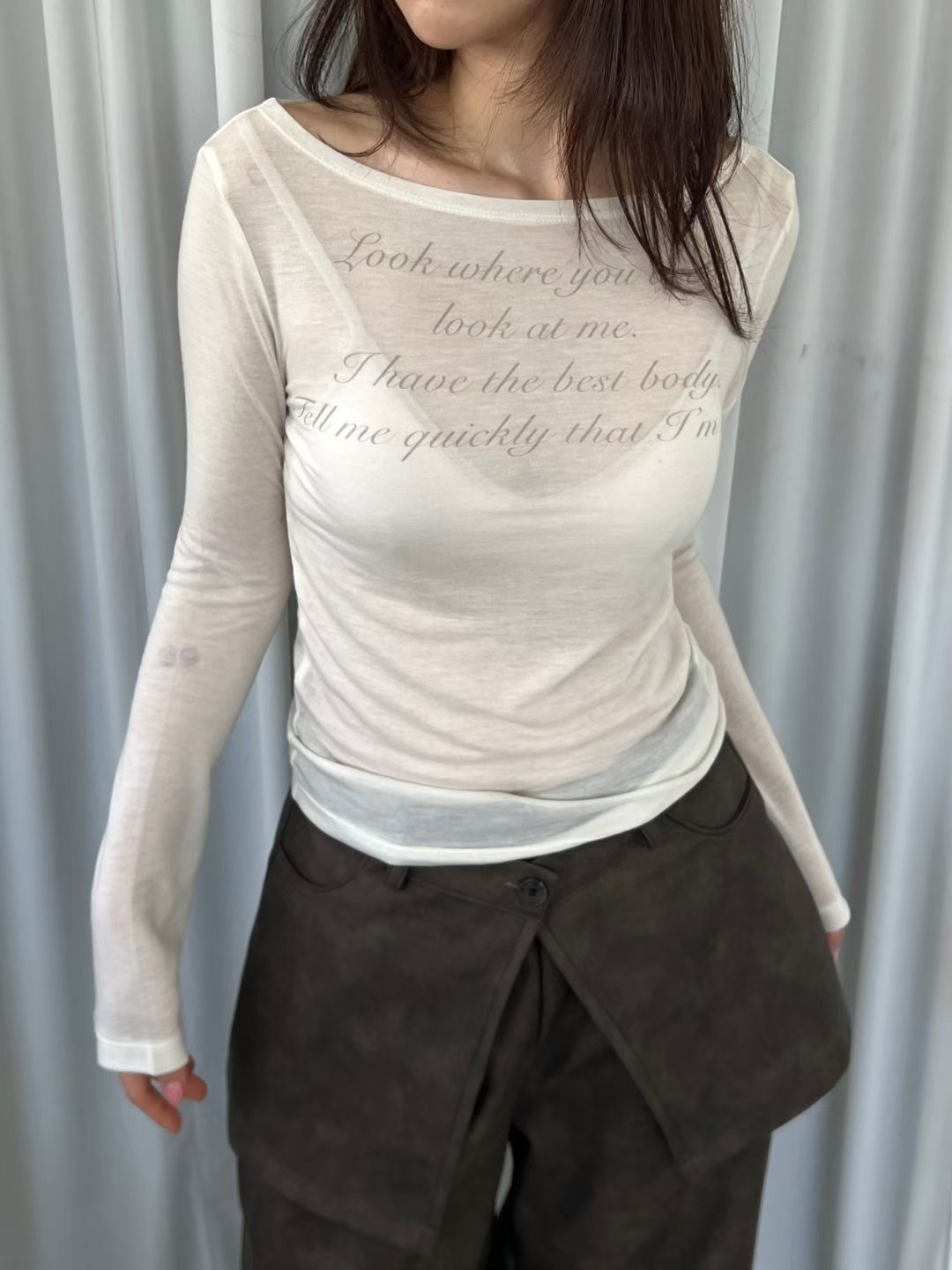 See though brandy top