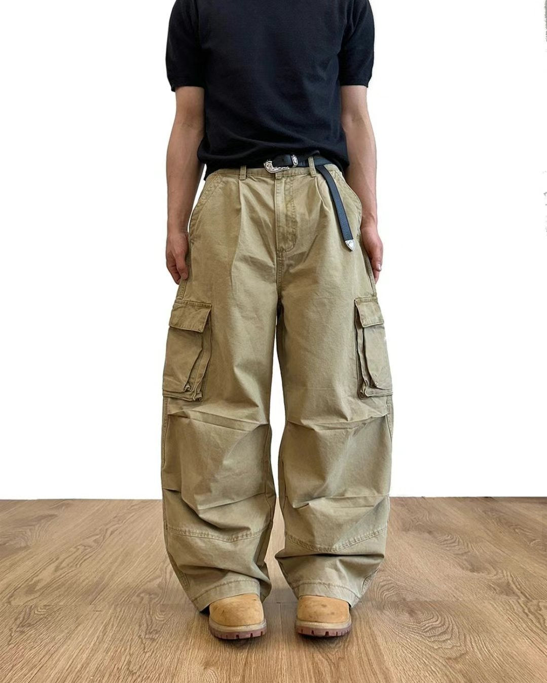 Unisex Special washed cargo pants