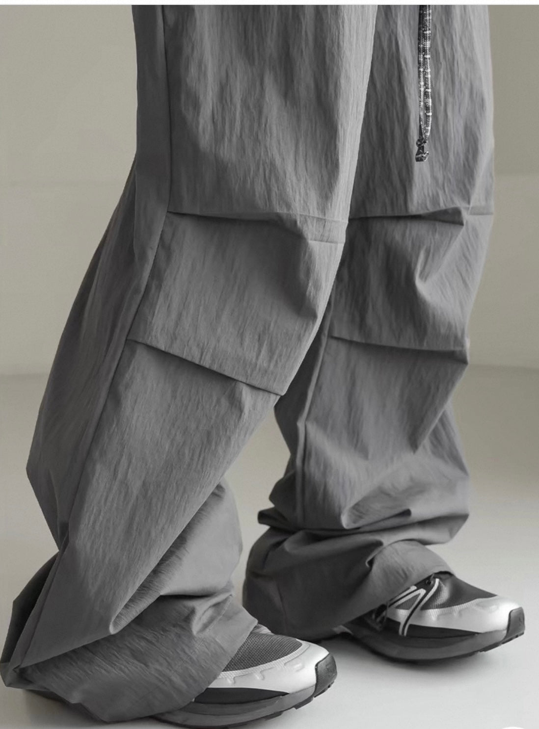 Special checked layer pants
