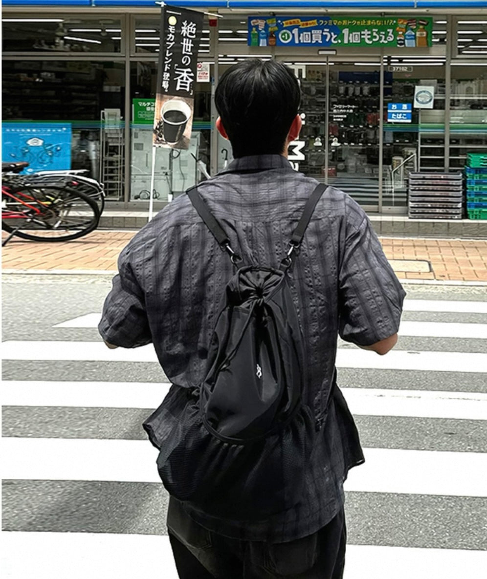 Unisex dark checked shirt