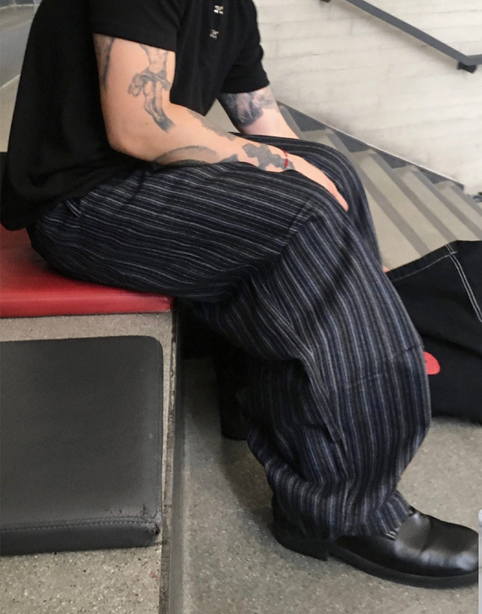 Unisex striped pants