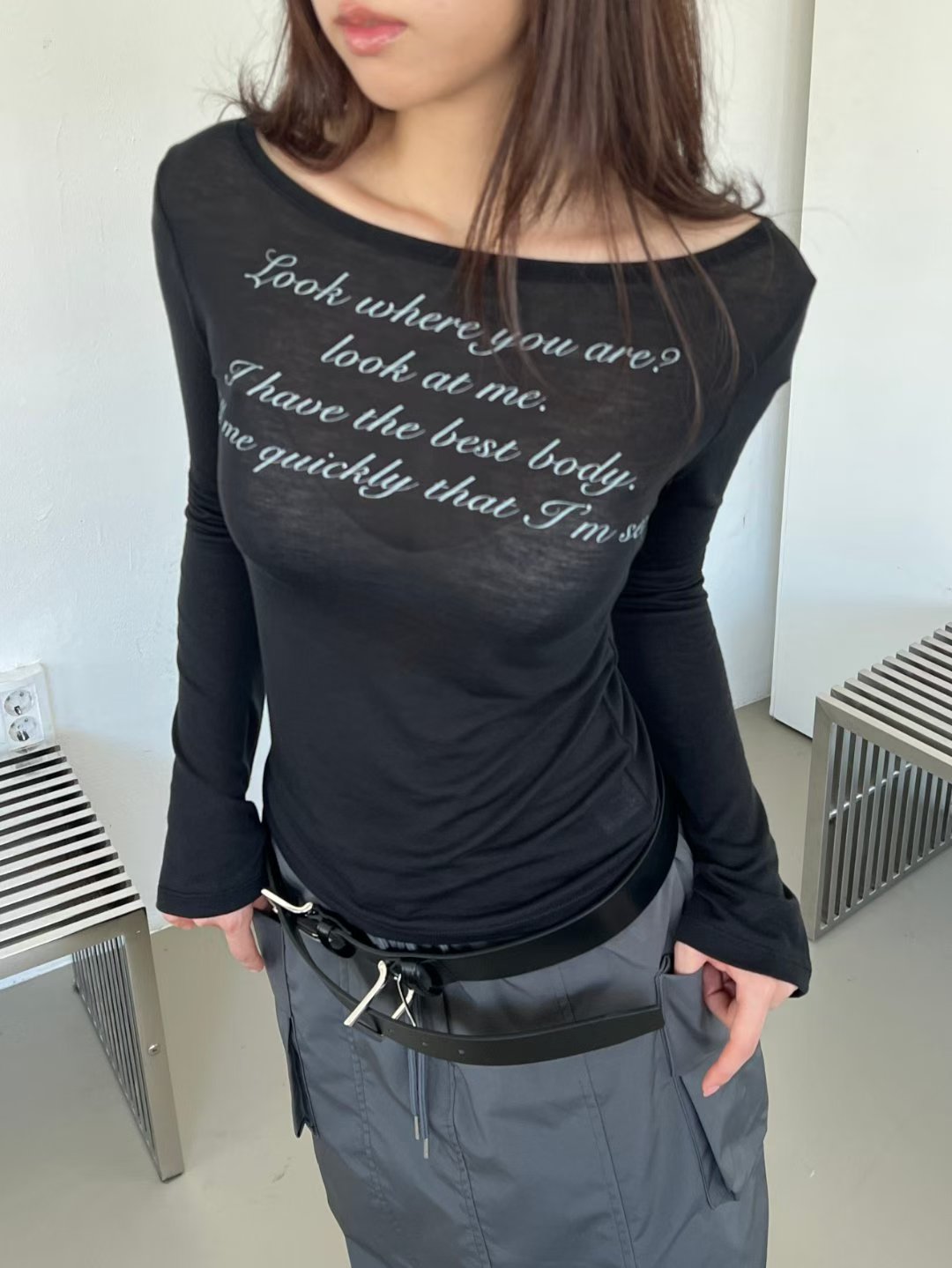 See though brandy top