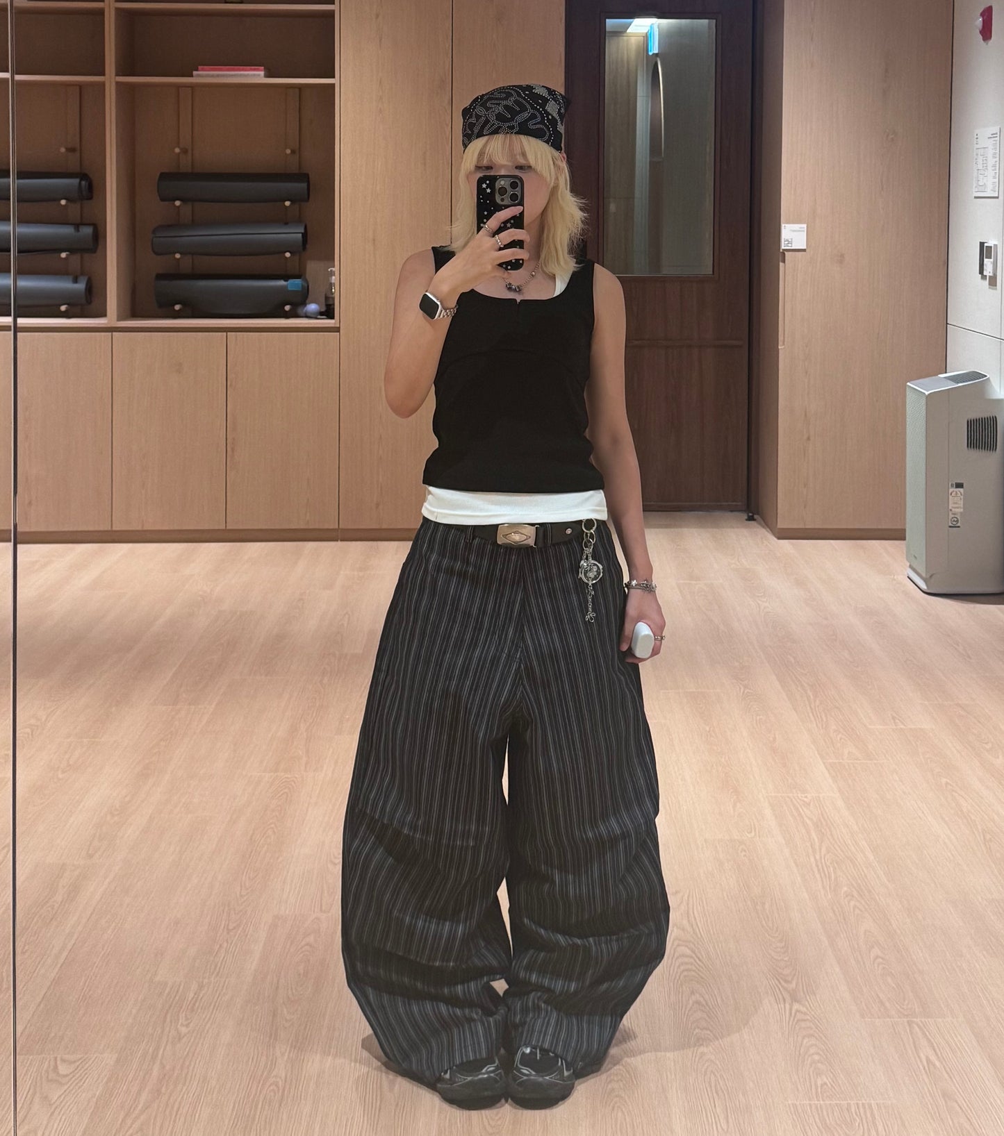 Unisex striped pants
