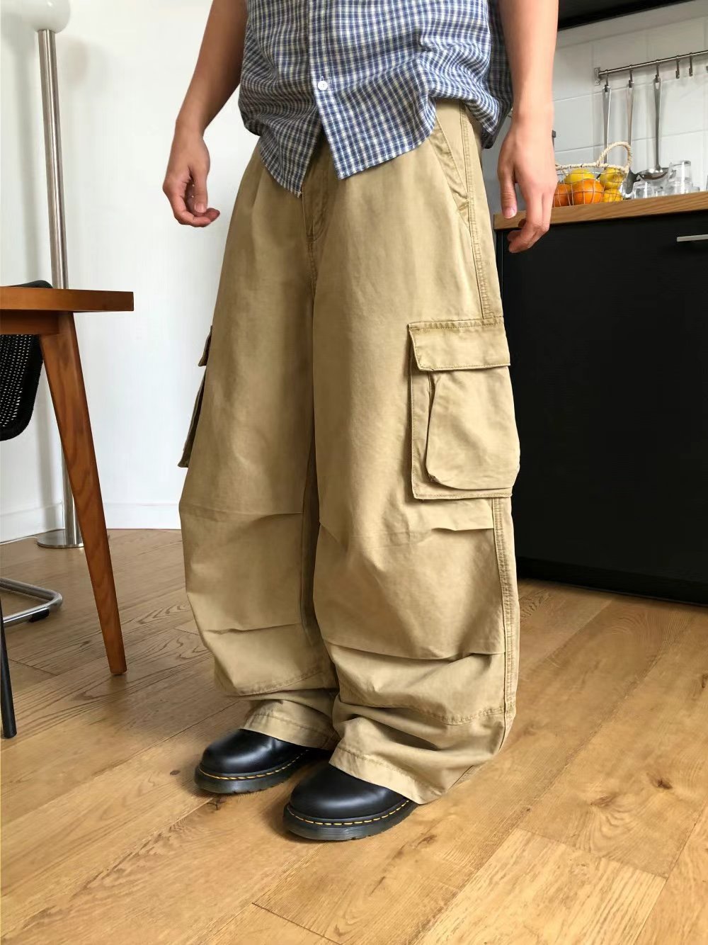 Unisex Special washed cargo pants