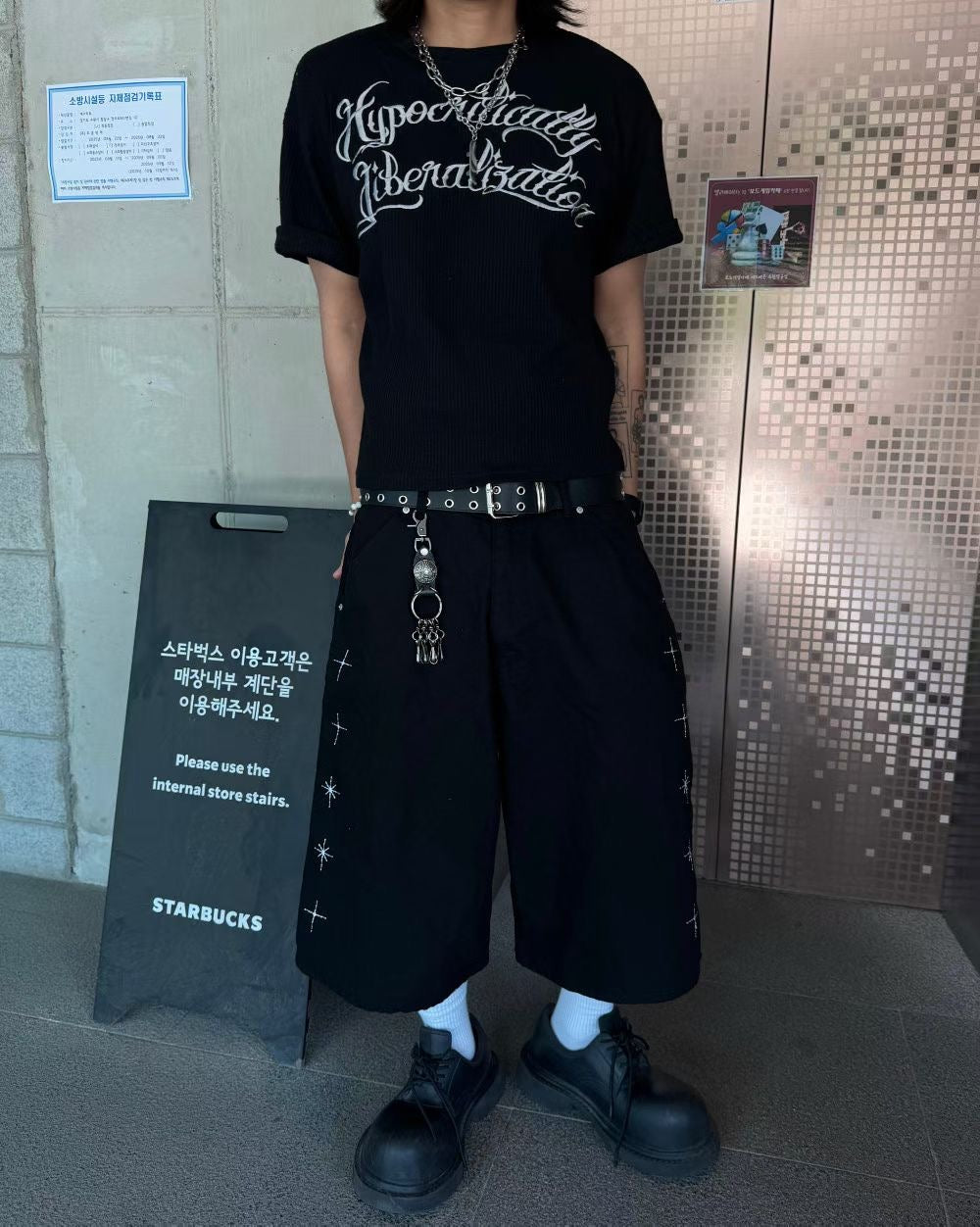 Unisex hypotenuse bling shorts