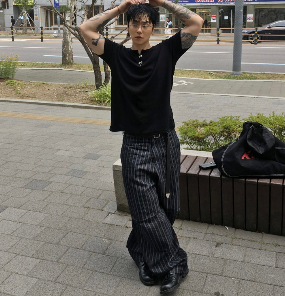 Unisex striped pants