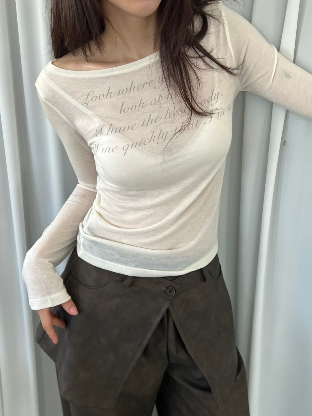See though brandy top