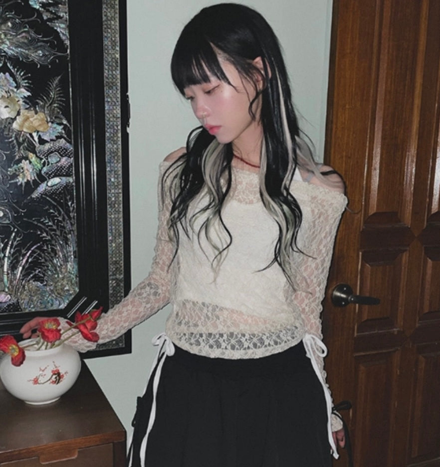 Lace top set