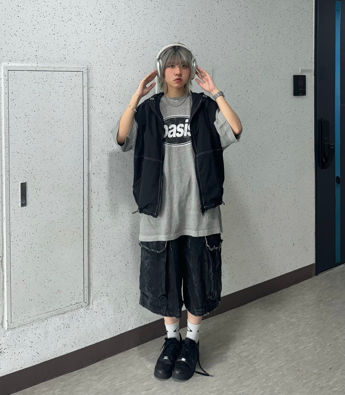 Unisex必入洗水五分褲