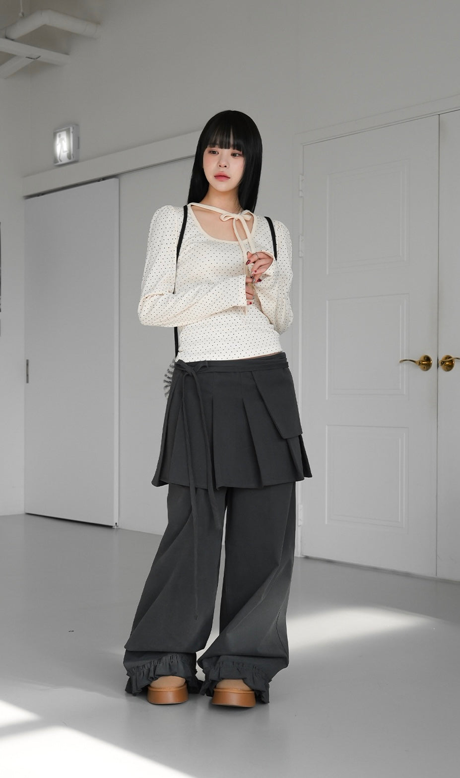 Must have layer pants (可分折裙+褲)