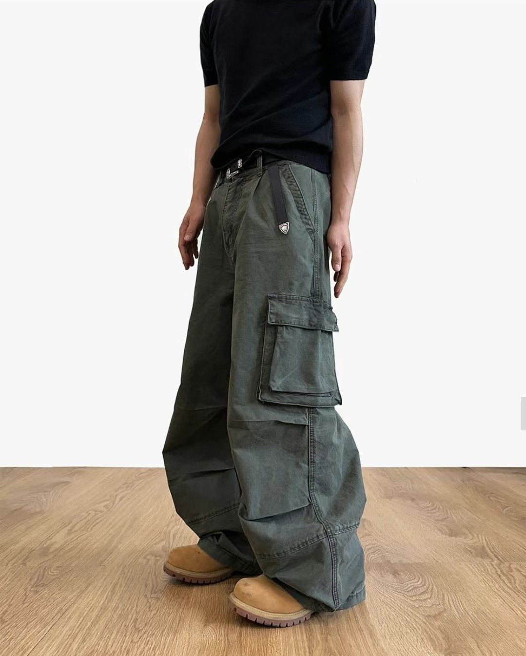 Unisex Special washed cargo pants