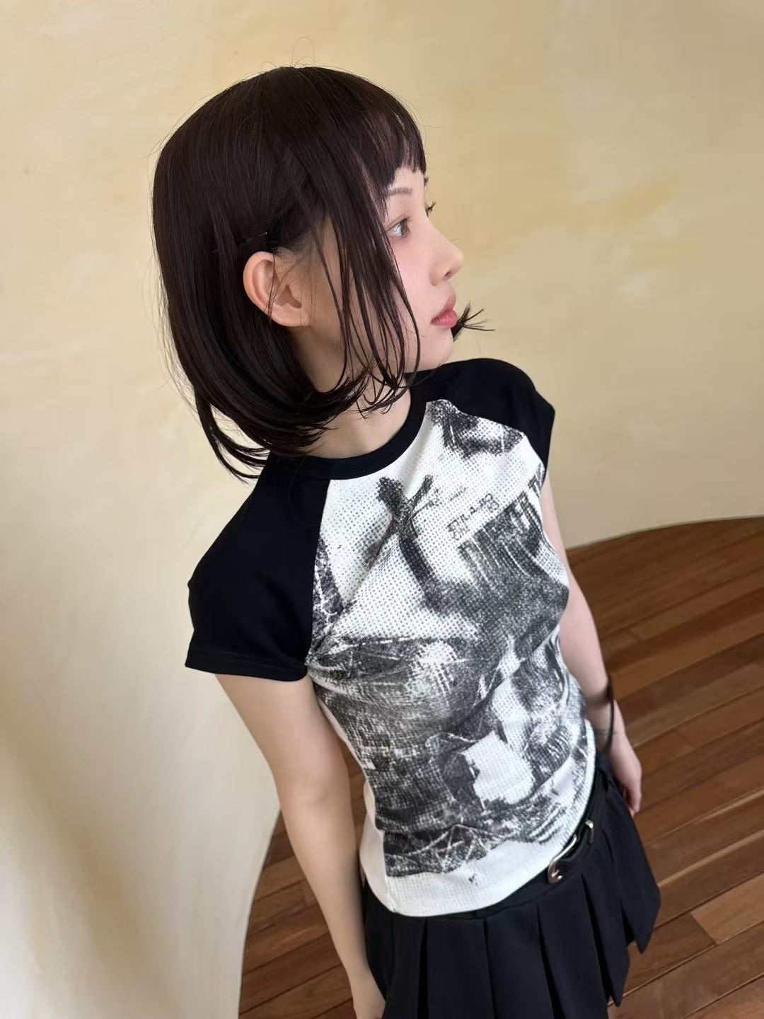 Rock crop tee