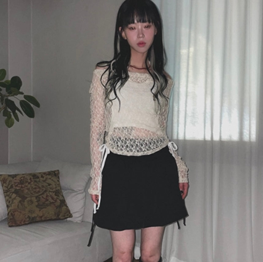 Lace top set
