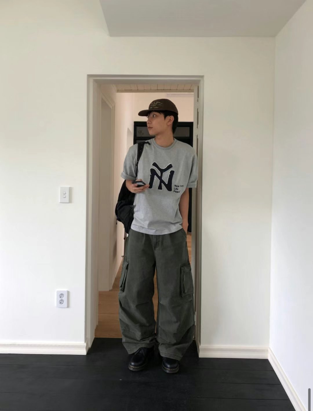 Unisex Special washed cargo pants