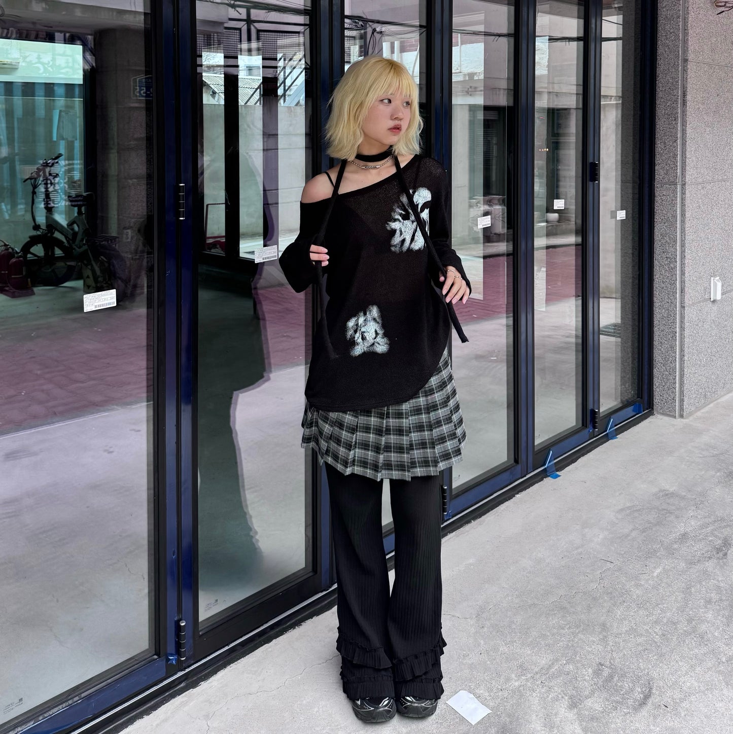 Flower scarf top