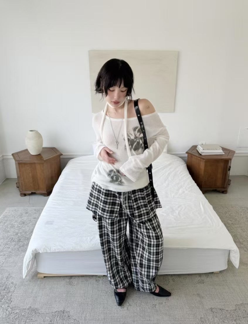 Flower scarf top