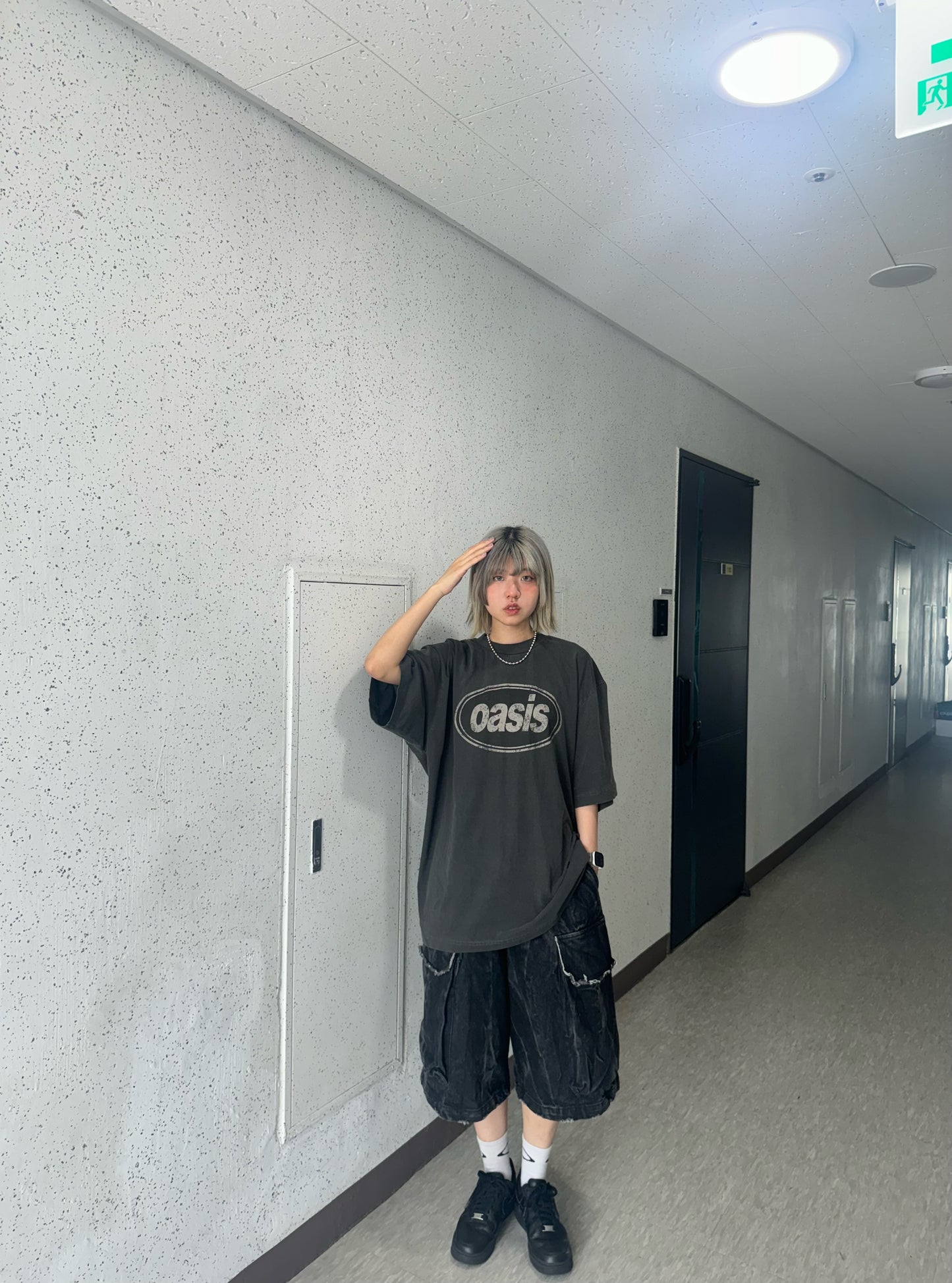 Unisex必入洗水五分褲
