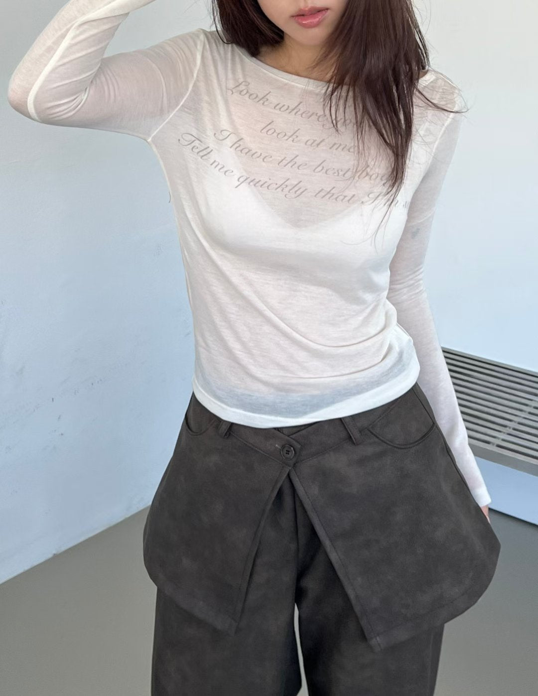 See though brandy top