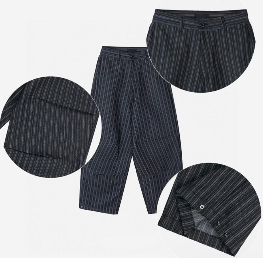 Unisex striped pants