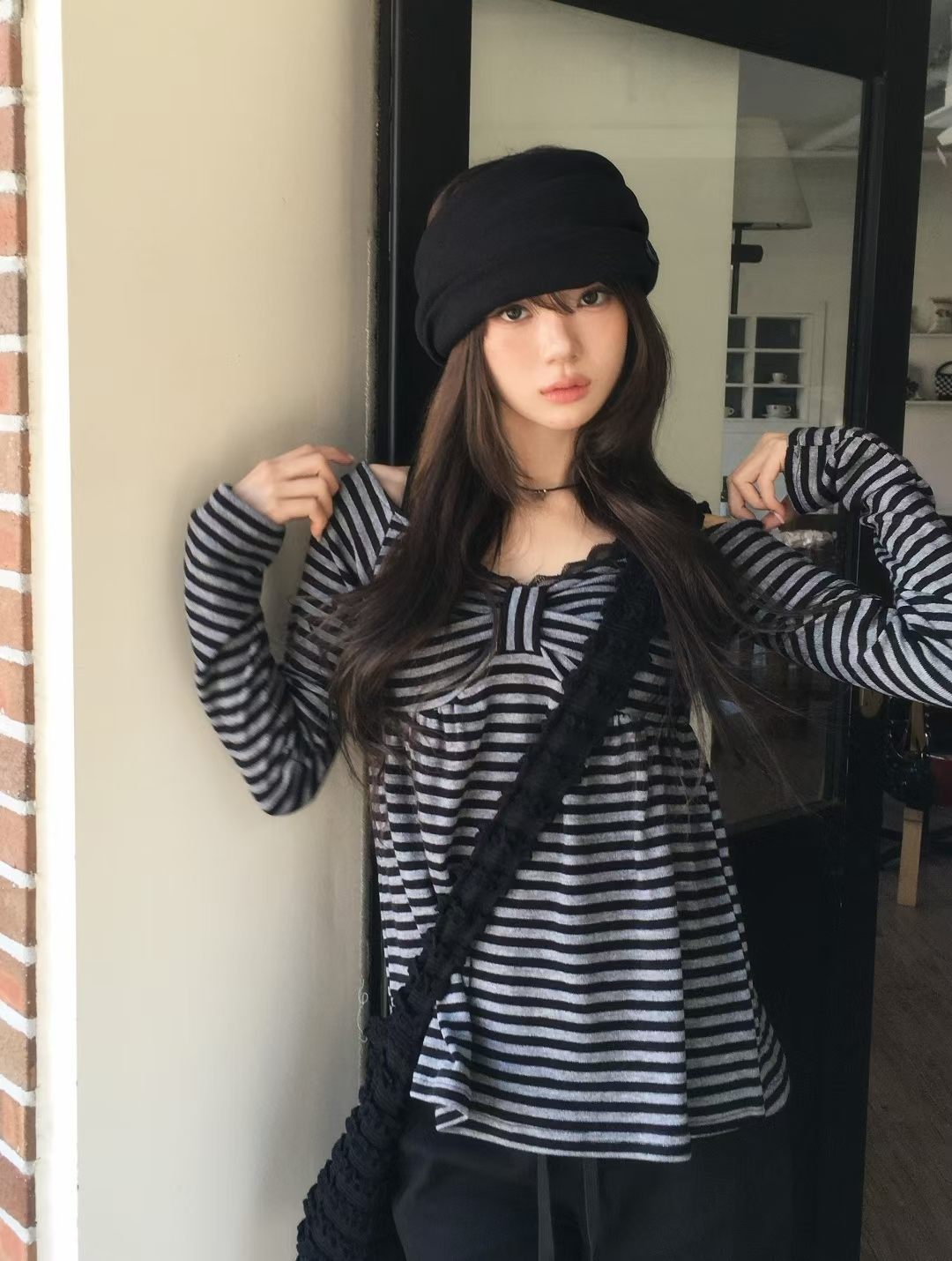 Ribbon off shoulder top