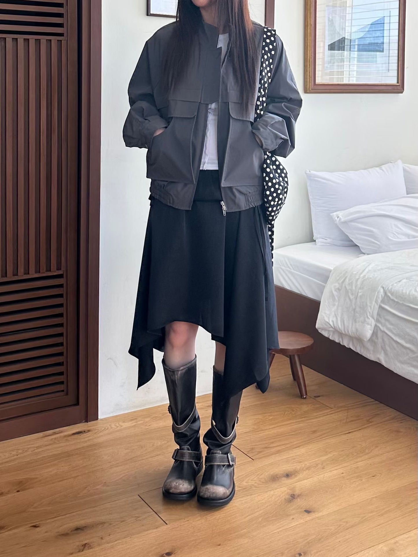 ￼ unregular layer skirt