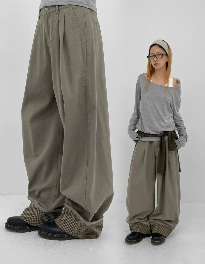 Unisex checked pants