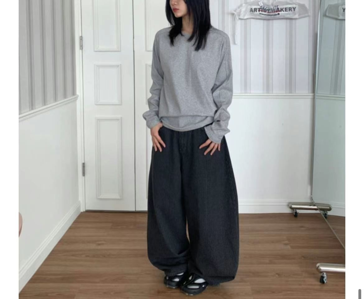 Unisex perfect striped pants