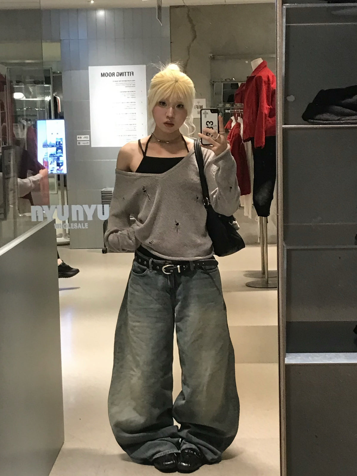 Unisex autumn classic denim pants