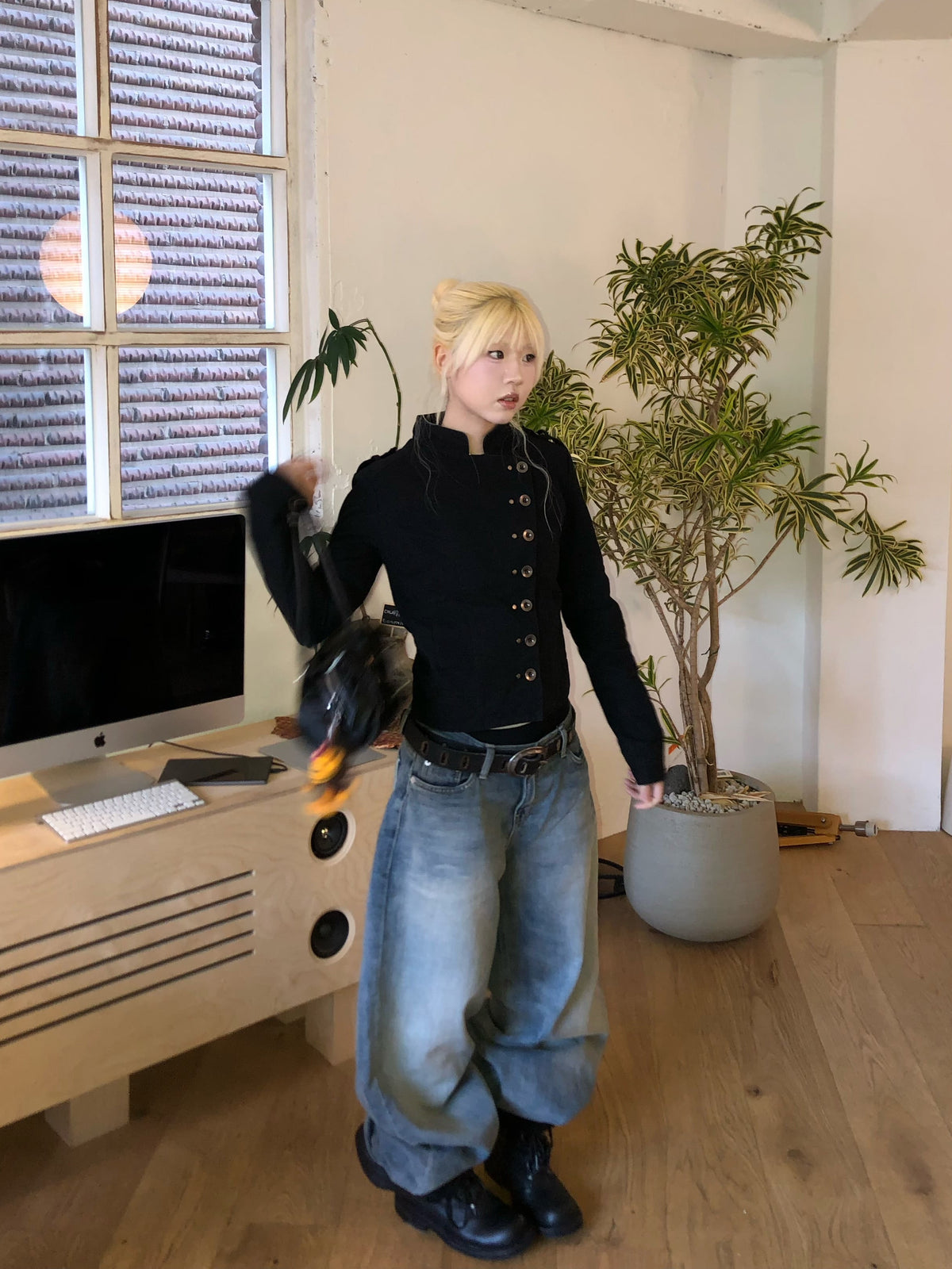 Unisex autumn classic denim pants