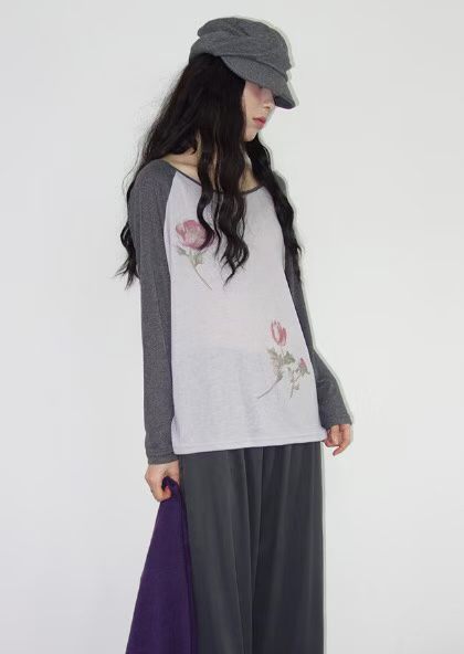 My pick 🌸 flower off shoulder tee