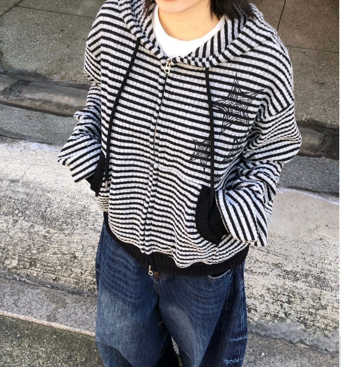 Unisex striped star jacket