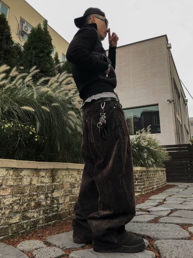 Unisex絲絨牛仔褲￼