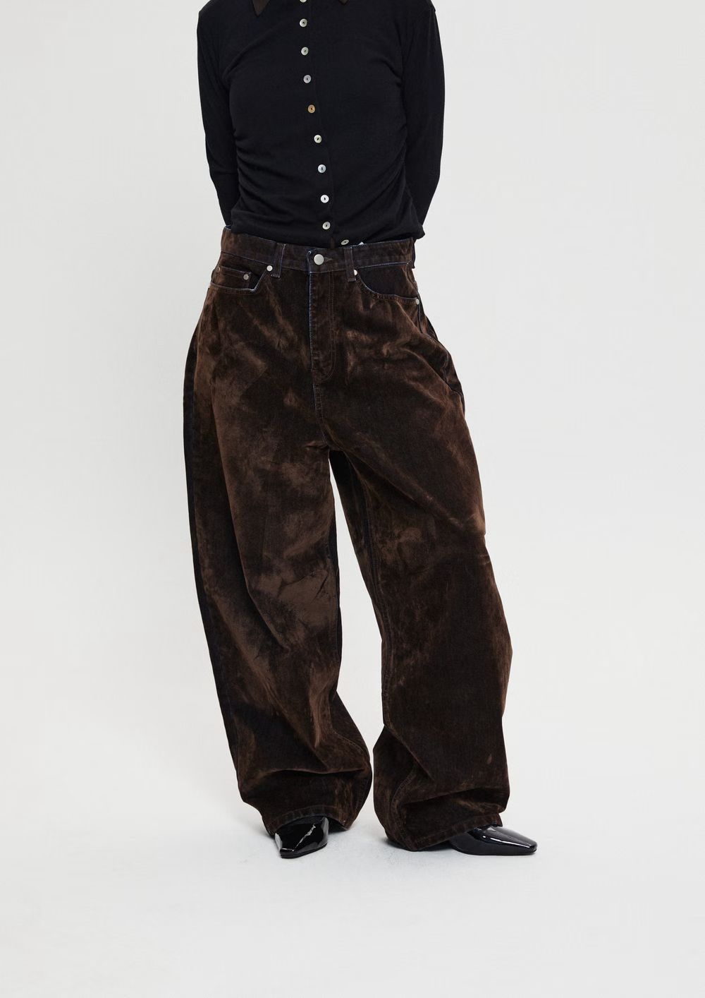 Unisex絲絨牛仔褲￼