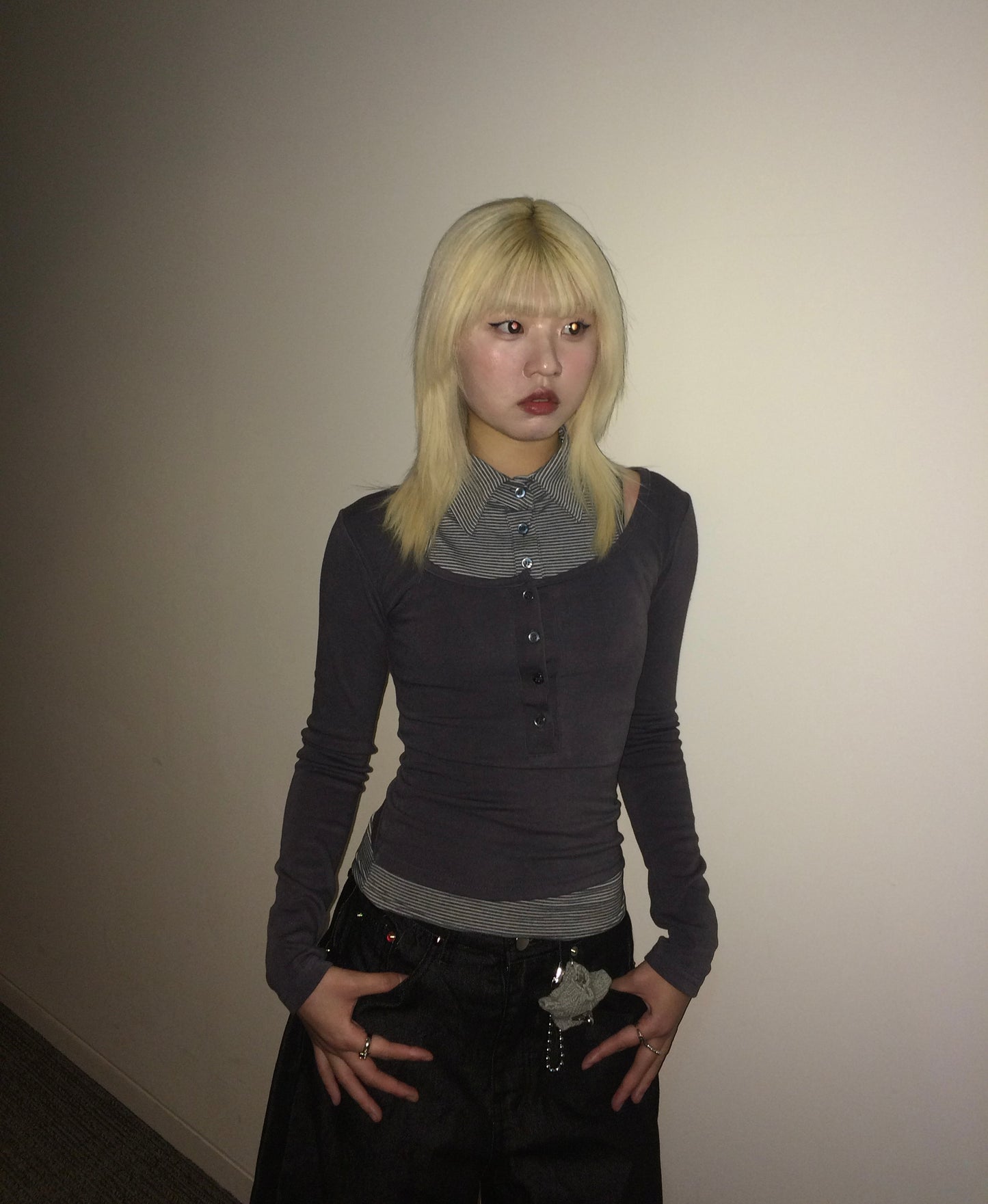 Striped cool layer top