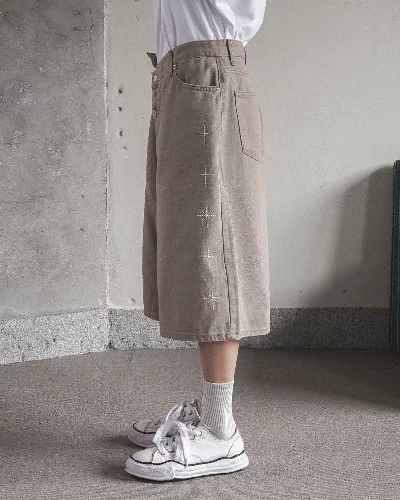 Unisex hypotenuse bling shorts