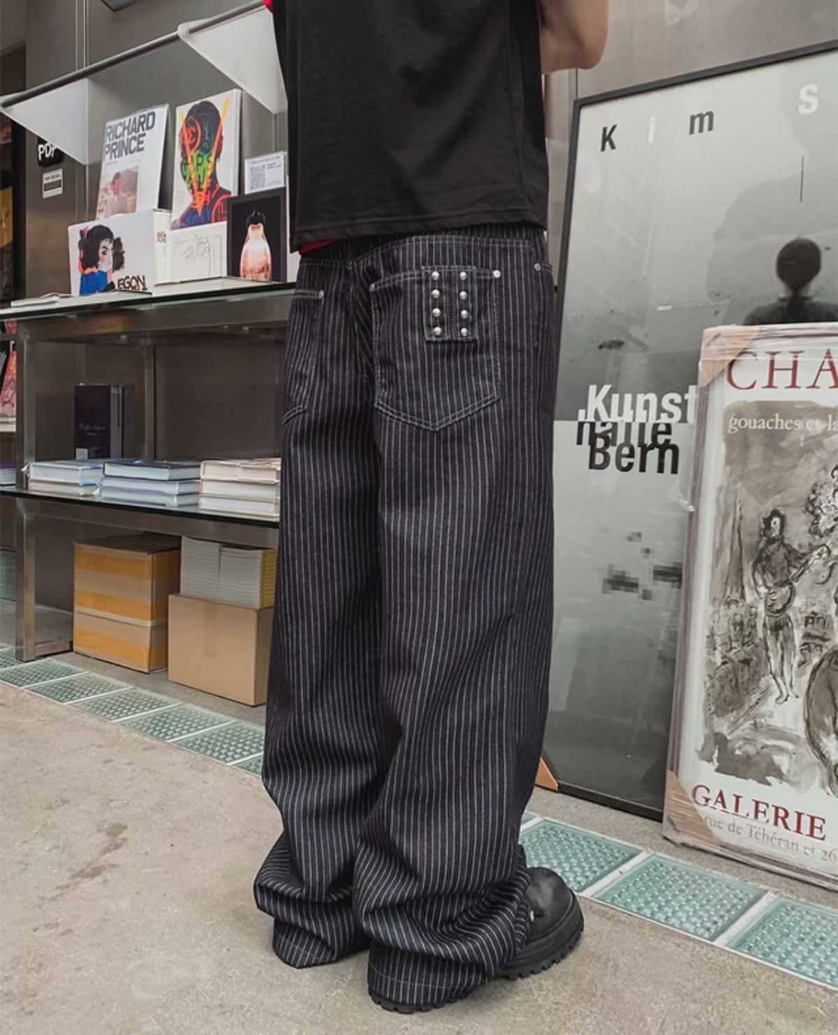 Unisex leng striped pants