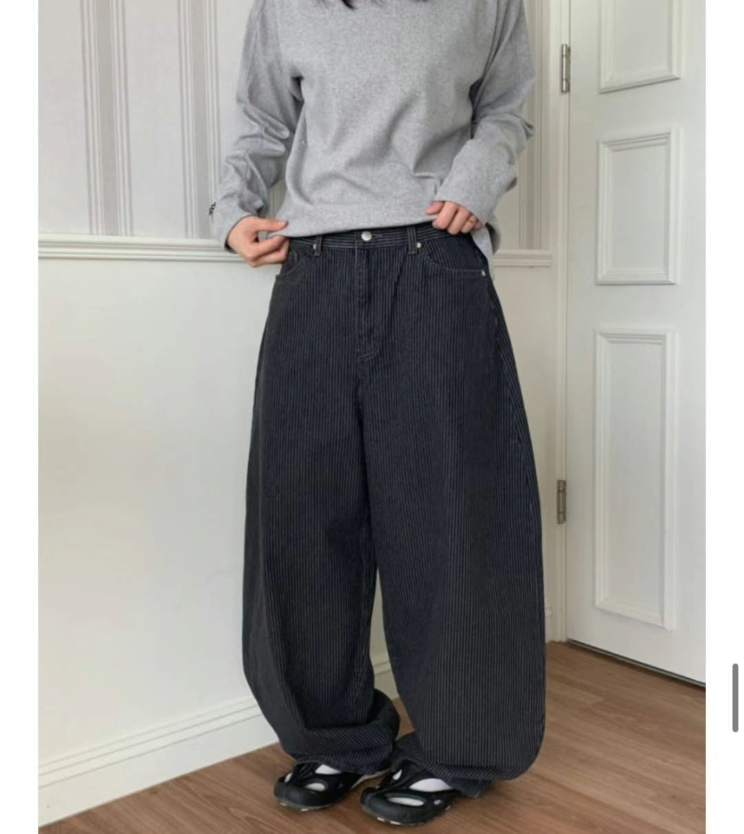 Unisex perfect striped pants
